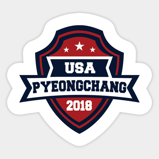 USA Pyeongchang 2018 Sticker by OffesniveLine